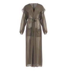 Laina Rauma Hooded Mesh Robe in Jungle